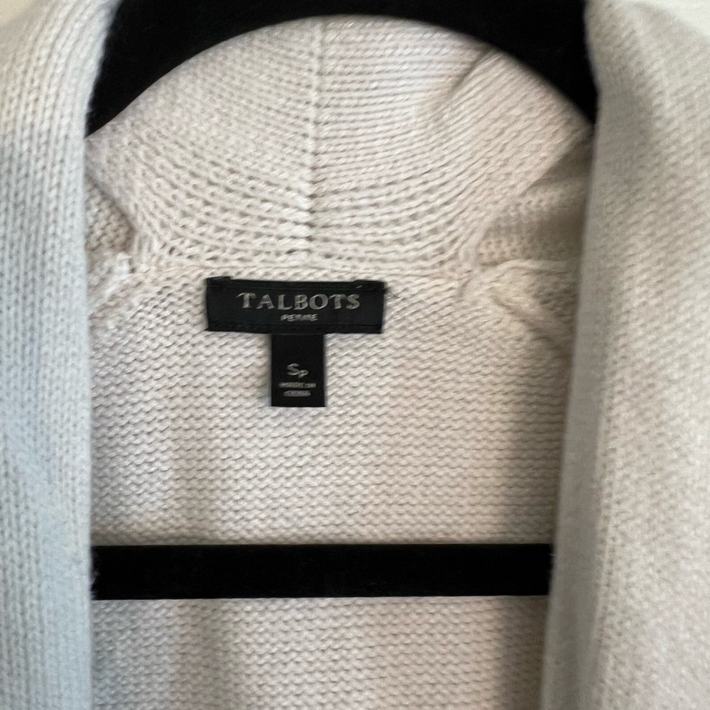 Talbots Sweater Blue and White Striped - Picture 4 of 4